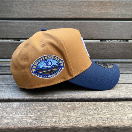 海外限定 Newera ニューエラ 9Forty Aフレーム LA Dodgers ドジャース キャップ 50th Anniv (940-109)