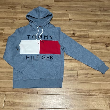 TOMMY HILFIGER USA トミーヒルフィガー Quinn プルオーバーパーカー Blue Heather