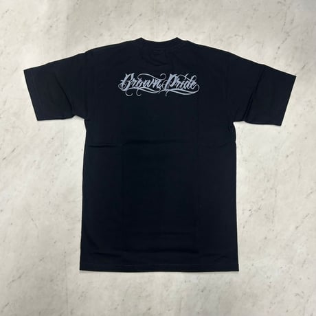 LA発 Brown Pride ブラウンプライド VIDA LOCA アンダーグラウンド グラフィック ヘビーウェイト Tシャツ 黒 (GTS15)
