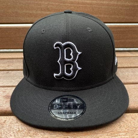 9FIFTY ニューエラ Newera ボストン レッドソックス REDSOX スナップバックキャップ 黒/白枠