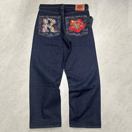 限定生産 グジュアリーデニム RMC レッドモンキーカンパニー 刺繍 インディゴ ジーンズ (JNS150)