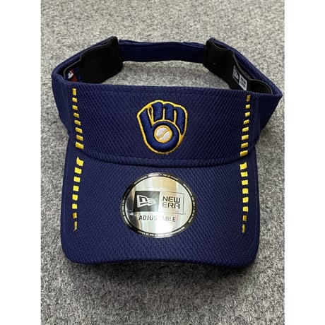 SPEED ニューエラ NEWERA サンバイザー Brewers ミルウォーキー ブルワーズ MLB サイズ調節可