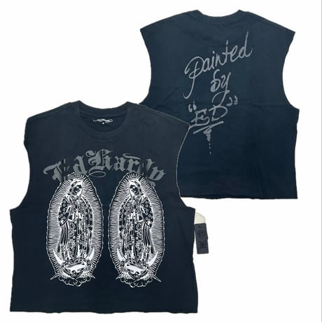 USA仕様 Ed Hardy エドハーディ Mary Cropped Cut Off T 聖母 マリア カットオフ Tシャツ (EdT8)