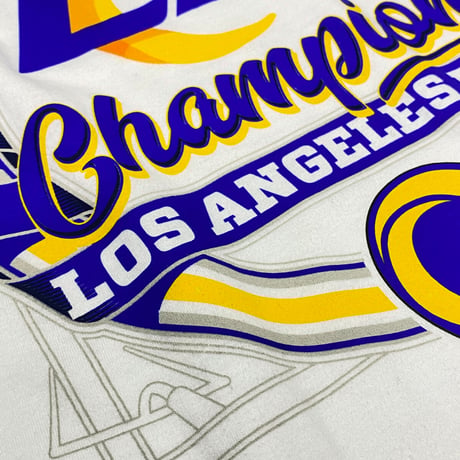 限定 NFL 2022 スーパーボウル  チャンピオンズ LA RAMS ロサンゼルス ラムズ 長袖 Tシャツ