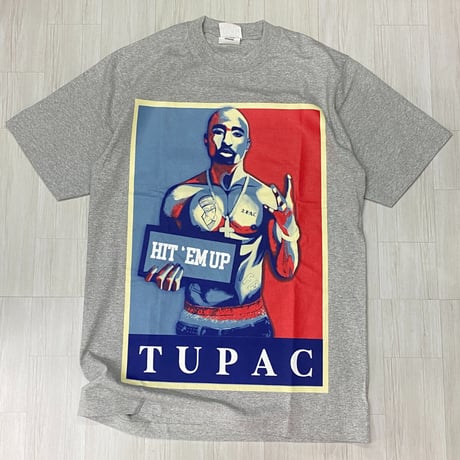 LA発 TUPAC 2パック シャクール POSTERIZATION グラフィック 半袖 ヘビーウェイト Tシャツ (GTS51)