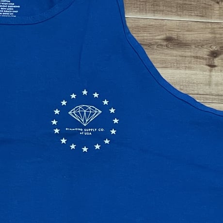 【XL】 米国  ダイヤモンドサプライ Diamond Supply Co タンクトップ 青 USAシティーズ CITIES(TT6)