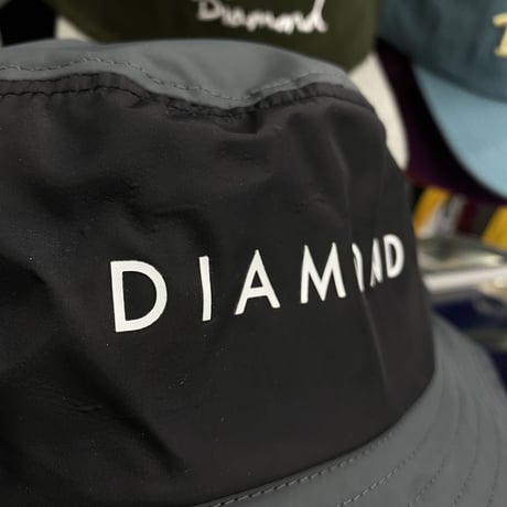 Diamond Supply Co. ダイヤモンドサプライ YACHT BUCKET HAT ヨット バケットハット 撥水 ナイロン 黒