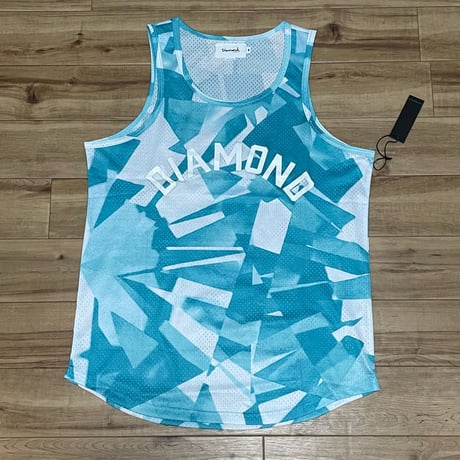 LA発祥 【M】 ダイヤモンドサプライ Diamond Supply Co メッシュ タンクトップ 水色 Simplicity