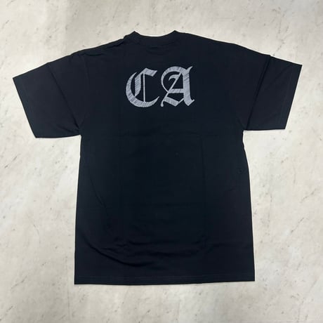 LA発 CA スカル ギャングスタ アンダーグラウンド グラフィック ヘビーウェイト Tシャツ 黒 Skull Gangsta (GTS39)