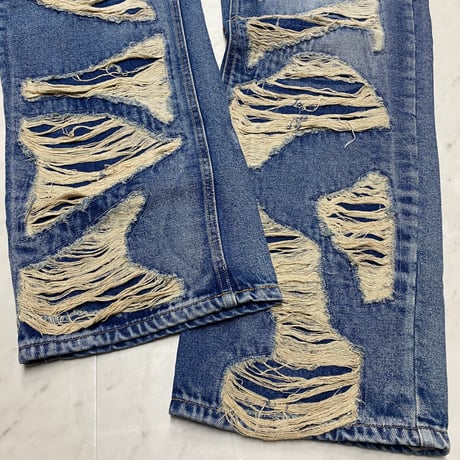 海外限定 KDNK ディーケーエヌケー Distressed Baggy ディストレスト バギー ジーンズ (JNS58)