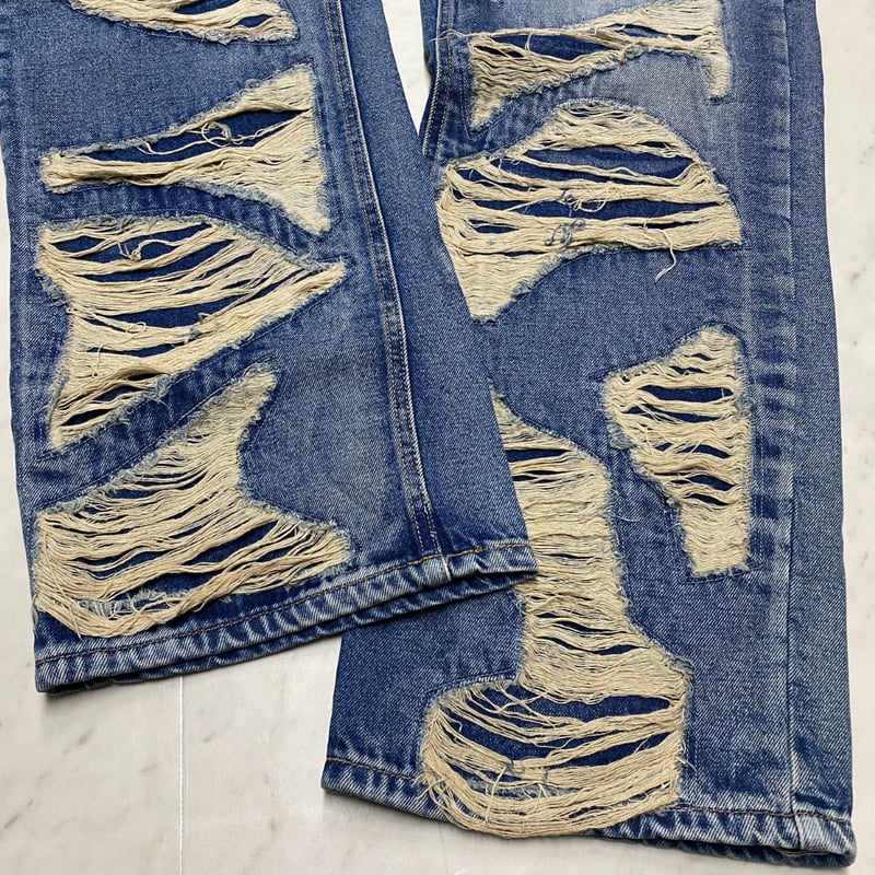海外限定 KDNK ディーケーエヌケー Distressed Baggy ディスト