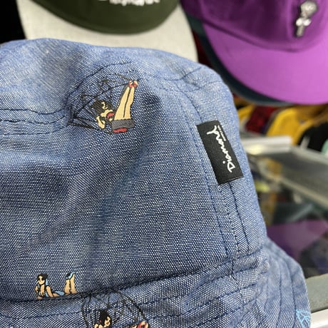 Diamond Supply Co. ダイヤモンドサプライ BUCKET HAT バケットハット ピンナップガール デニム