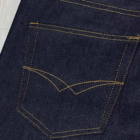 老舗LAブランド KnoBetta ノーベター 濃紺 インディゴ RAW INDIGO デニム 太め ショートパンツ (SJNS2)