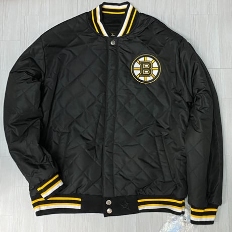 NHL JHデザイン Bruins ブルーインズ 限定スタンレーチャンピオンズ リバーシブル スタジャン