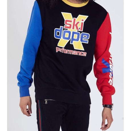 90sスポーツスタイル DOPE ドープ Ski クルーネック トレーナー オールドスクール