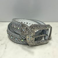 ラインストーン ブリンブリン ベルト Bling Bling Rhinestone Belt シルバー (BELT6)