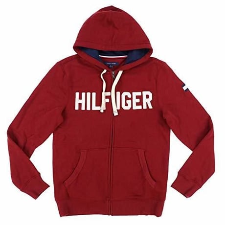 プレミアムモデル 日本未発売 トミーヒルフィガー TOMMY HILFIGER ジップアップ 肉厚 パーカー ボルドー