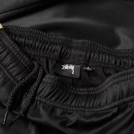 Stussy ステューシー Textured ジャージ トラックジャケット パンツ セットアップ 黒 ジャカードリブ