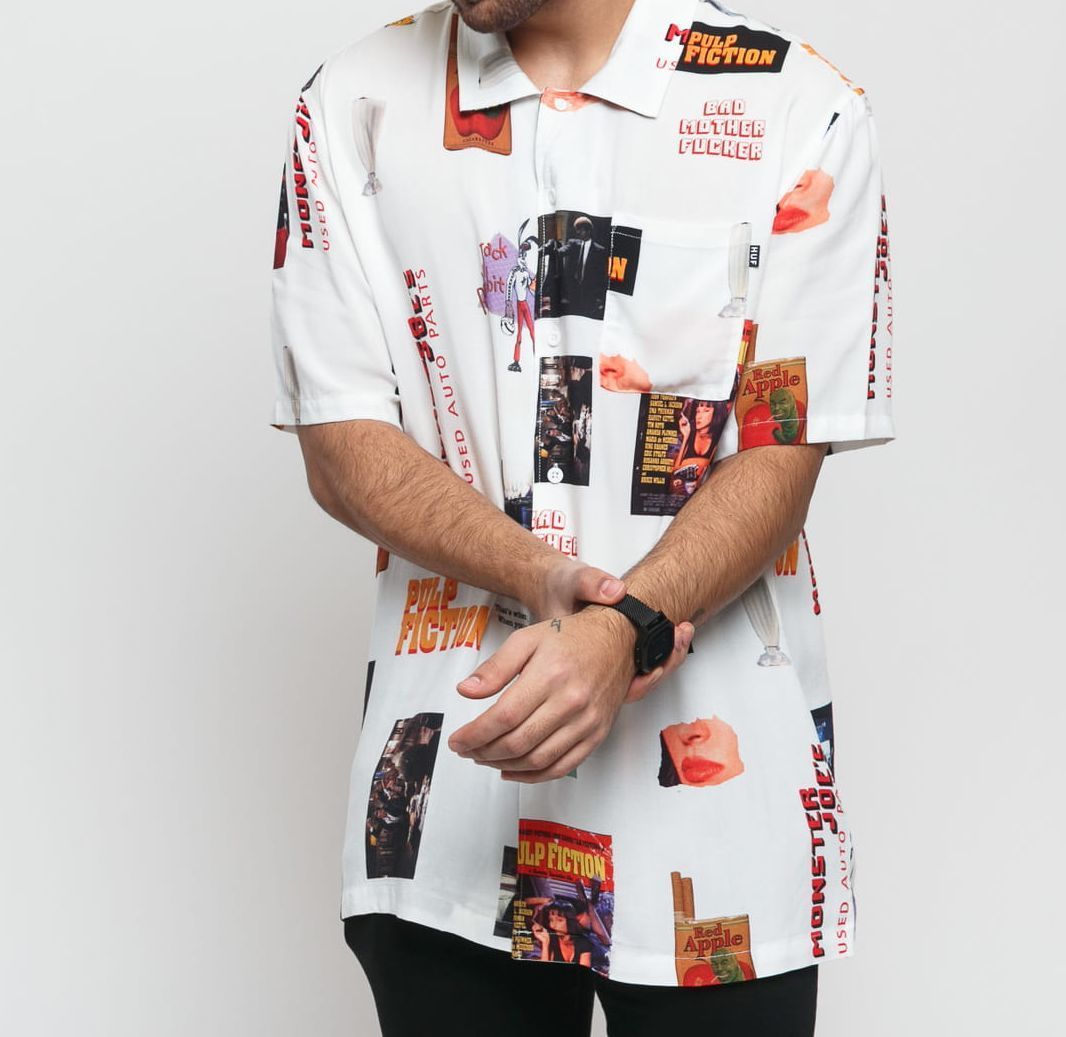 【国内正規品】ハフ HUF 総柄 ブラック ブルー 半袖シャツ #731 fit=scale-down,w=1200