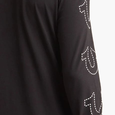 True Religion トゥルーレリジョン True LA Art 馬蹄 ロングスリーブ Tシャツ 長袖 ロンT (TRUE-LT4)