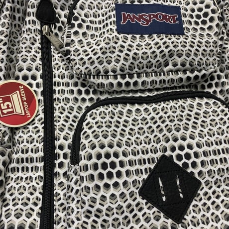 USAモデル JANSPORT  WHITE URBAN OPTICAL 総柄 オースティン 大容量 バックパック リュック
