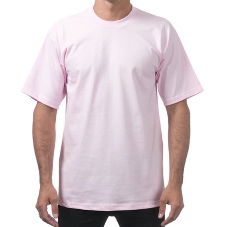 米国製 PROCLUB プロクラブ HEAVY WEIGHT ヘビーウェイト Tシャツ 無地 ピンク 6.5 OZ  綿100%