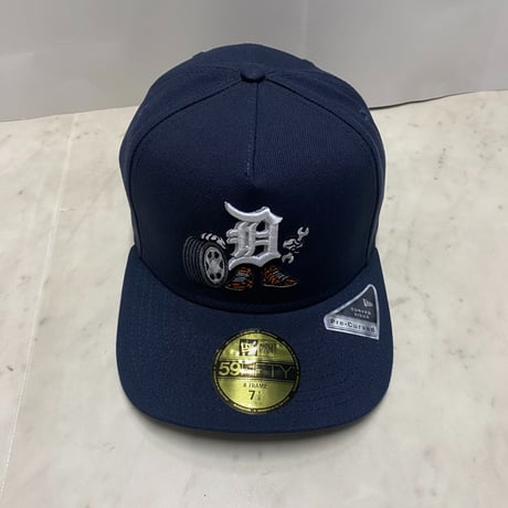 海外限定 NEWERA ニューエラ 59FIFTY Aフレーム Tigers デトロイト タイガース Cartoon キャップ (10-11)