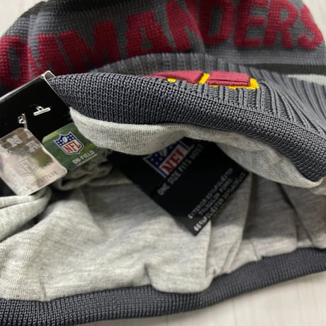 NEWERA ニューエラ NFL オンフィールド Commanders コマンダース グレー Tech ビーニー