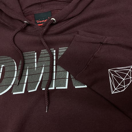 ダイヤモンドサプライ Diamond supply co. DMND プルオーバー パーカー LA バーガンディ ストリート