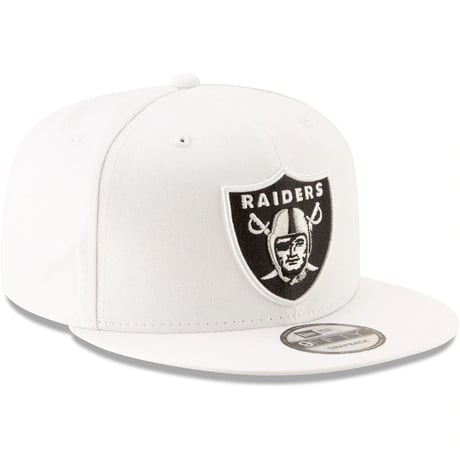 USAモデル NEWERA ニューエラ NFL ラスベガス Raiders レイダース 9FIFTY ベーシック スナップバック キャップ 白 アメフト 調節可能