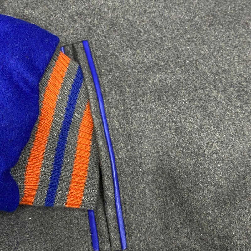 Knick バスケットボール スタジャン グレー/ブルー 楽天市場】nba スタジャンの通販