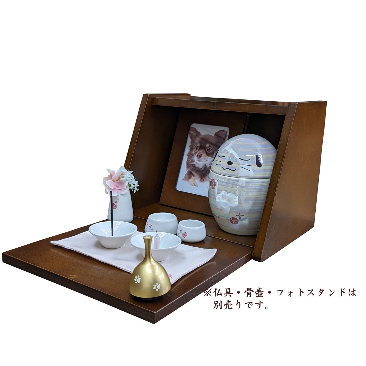 【在庫あり/即出荷可】 おもいでのあかし メモリアルボックス ブラウン ペット用