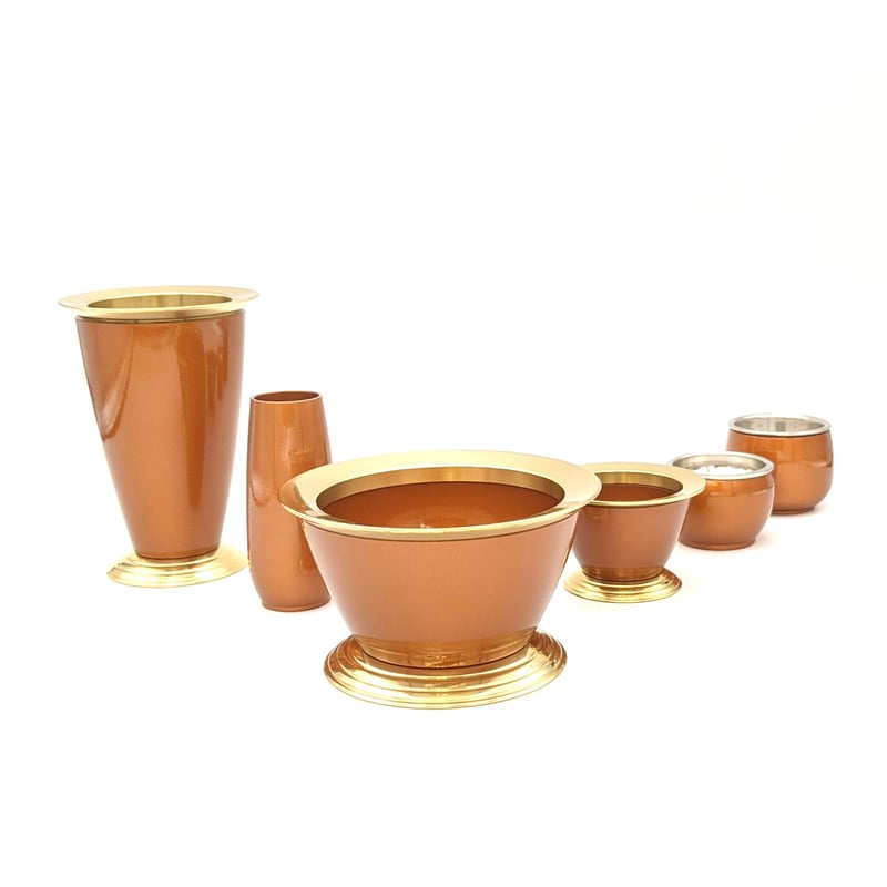 モダン仏具 逢 Deafu 古銅色【 逢 古銅色6点セット 】 □高級仏具