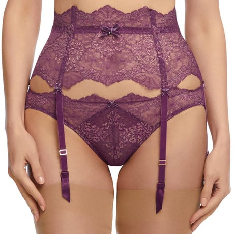 Dita von Teese Lurex Lace Amethyst ディタ・フォン・ティース【ガーターベルト】