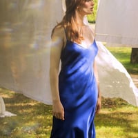 ◆廃番◆ Marjolaine Soie unie Royal マルジョレーヌ 【シルク ナイティ/ミドル丈スリップ/スリップドレス】