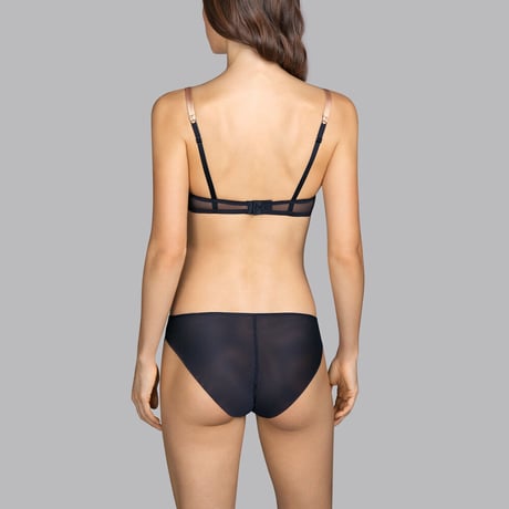 ANDRES SARDA Love Charcoal アンドレ サルダ【ダブルパデッドプッシュアップブラ＋ブラジリアンショーツのセット】