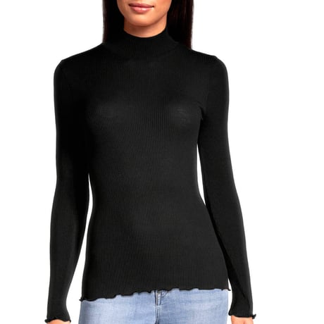 オスカリート　ブラック 長袖レース レースカットソー | 【OSCALITO】オスカリート公式通販 - 天然