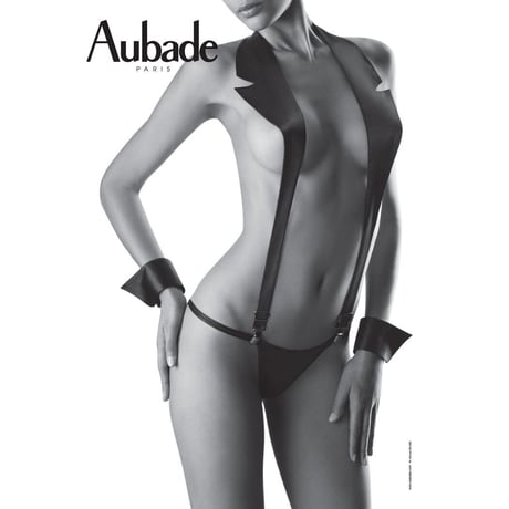 Aubade Boite a Desir Sexy Jacket オーバドゥ  【サスペンダー＋Ｇストリング＋カフスの３点セット】