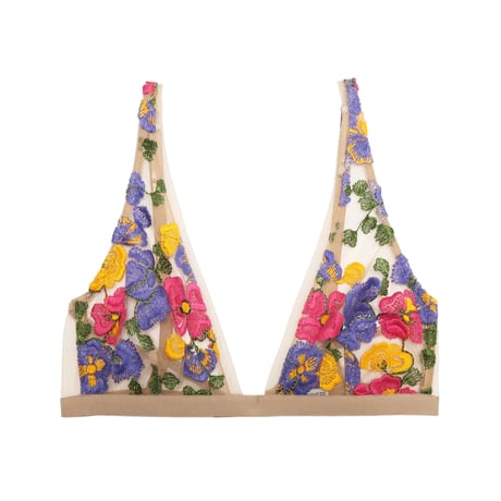 I.D. SARRIERI Wonderland Delights Tuscan Summer アイディサリエリ【ノンワイヤーノンパデッドトライアングルブラ＋ハイウェストショーツのセット】