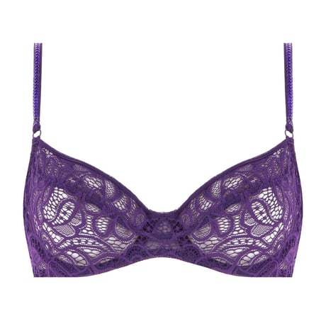 ANDRES SARDA Lynx Purple Impact アンドレ サルダ【ノンパデッド3/4カップブラ＋タンガのセット】