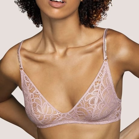 ANDRES SARDA Lynx Rosewood アンドレ サルダ【ノンワイヤーノンパデッドトライアングルブラ＋タンガのセット】