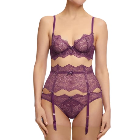 Dita von Teese Lurex Lace Amethyst ディタ・フォン・ティース【ガーターベルト】