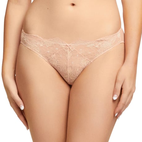 Dita von Teese Lurex Lace Vintage Peach ディタ・フォン・ティース【ブラジリアンショーツ】