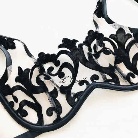 ◆最後の１セット◆ Agent Provocateur Haylie エージェントプロヴォケイター 【ノンパデッドハーフカップブラ/バルコネットブラ＋ブラジリアンタンガのセット】