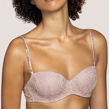 ★入荷しました★ ANDRES SARDA Lynx Rosewood アンドレ サルダ【パデッドバルコネットブラ/ハーフカップブラ＋タンガのセット】