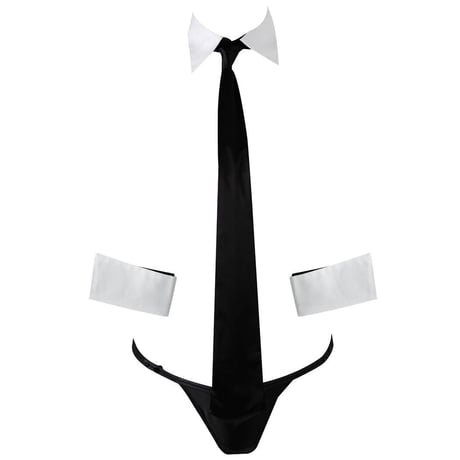 Aubade Boite a Desir Sexy Tie オーバドゥ  【ネクタイ付カラー＋Ｇストリング＋カフスの３点セット】