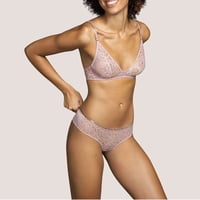 ANDRES SARDA Lynx Rosewood アンドレ サルダ【ノンワイヤーノンパデッドトライアングルブラ＋タンガのセット】