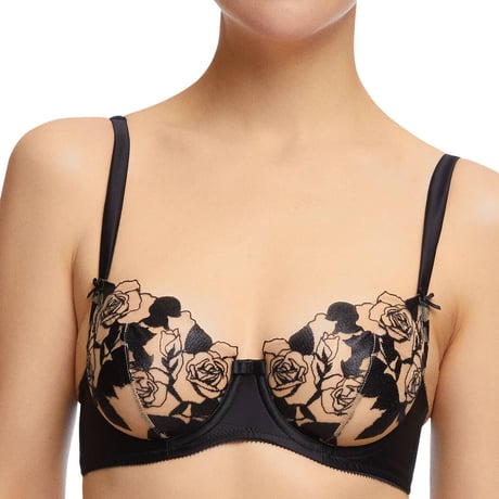 Dita von Teese Rosabelle Black ディタ・フォン・ティース【ノンパデッドハーフカップブラ】