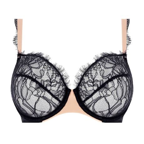 ANDRES SARDA Love Charcoal アンドレ サルダ【ノンパデッドフルカップブラ＋ブラジリアンショーツのセット】