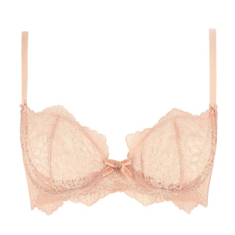 Dita von Teese Lurex Lace Vintage Peach ディタ・フォン・ティース【ノンパデッドハーフカップブラ】
